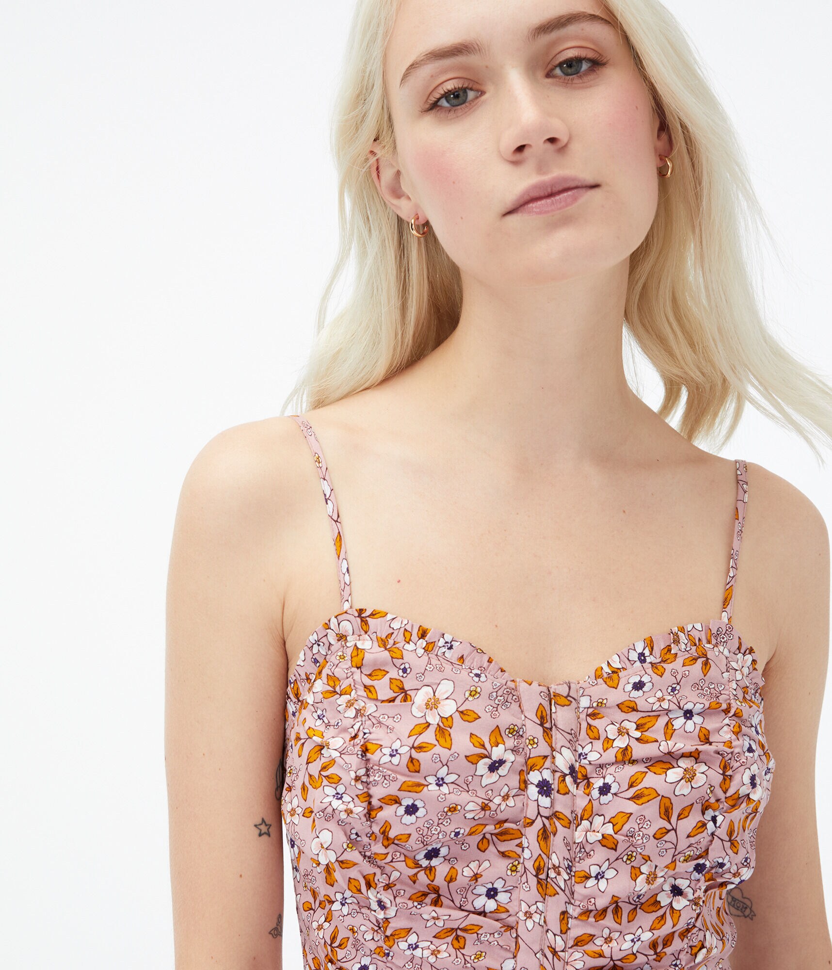 Floral Sweetheart A-Line Dress