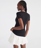 Aeropostale 87 Appliqué Graphic Tee