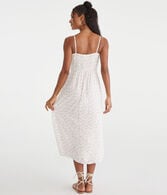 Floral Sweetheart Slip Midi Dress