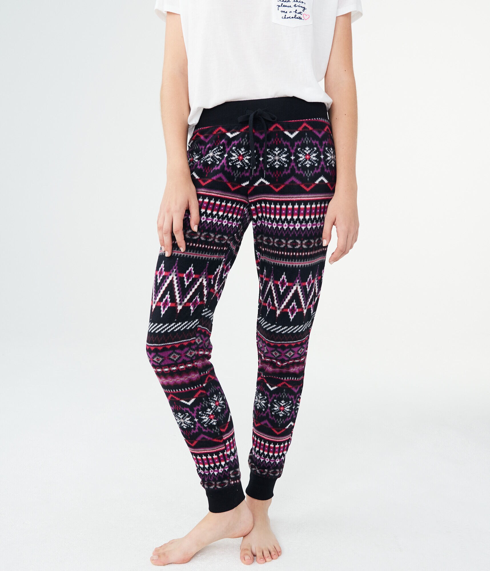 LLD Fair Isle Polyfleece Joggers
