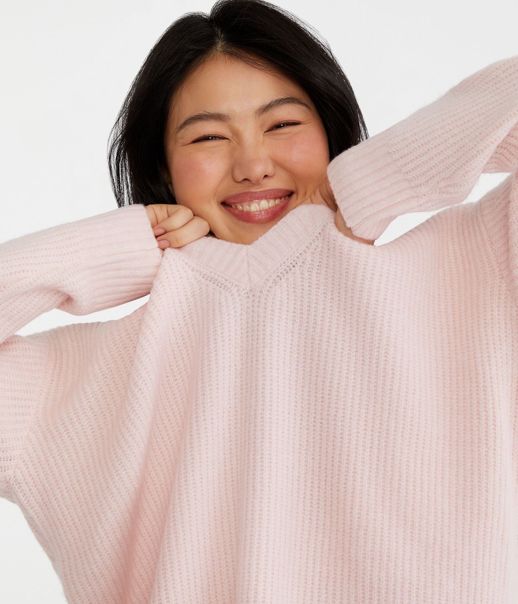 Shaker Knit V-Neck Sweater