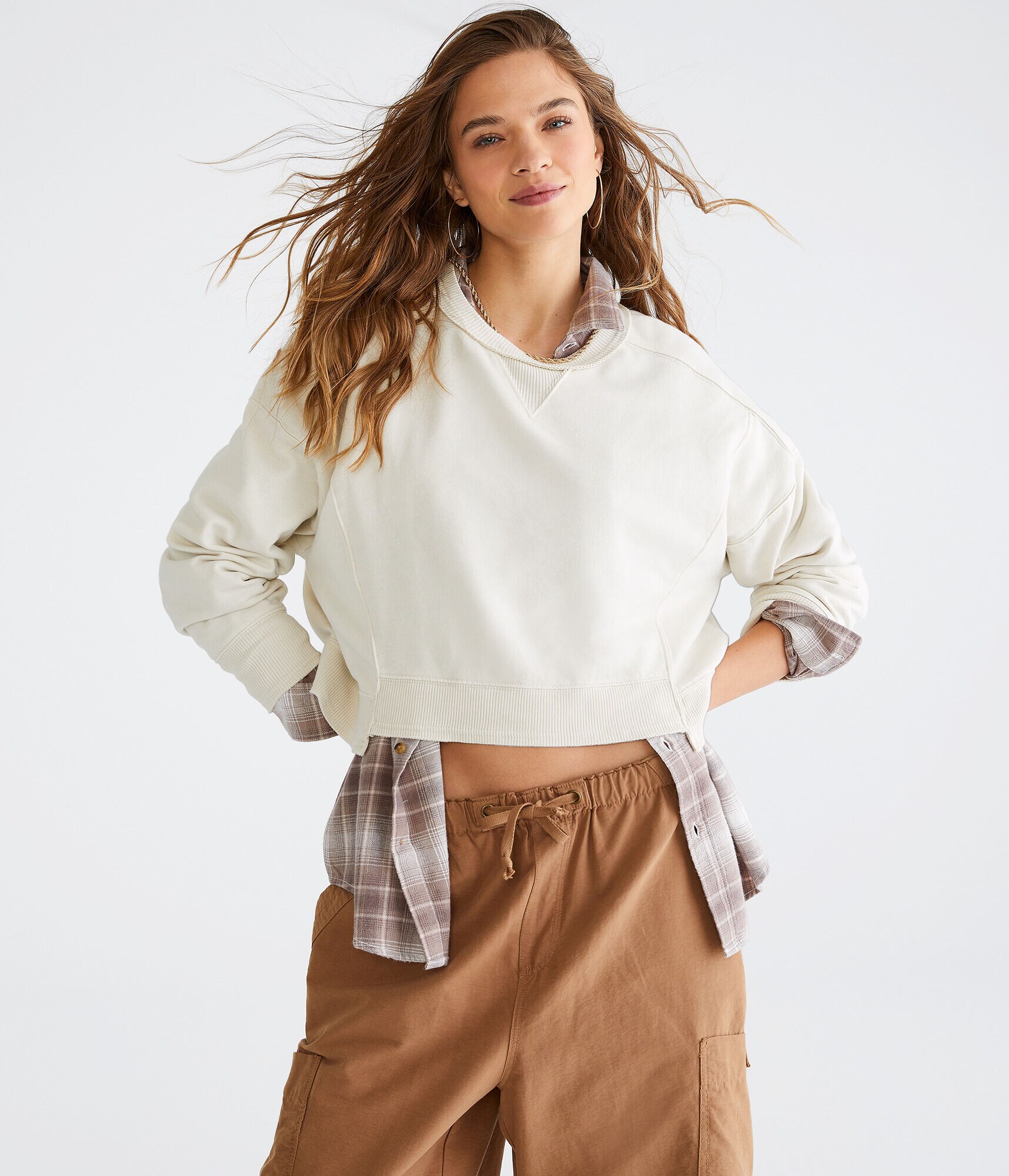 Solid Crew Sweatshirt