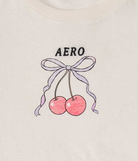 Aero Cherry Bow Graphic Tee Aero Cherry Bow Graphic Tee