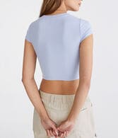 Seriously Soft Ribbed V-Neck Baby Tee