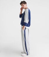 Colorblocked Stripe Straight Leg Sweatpants