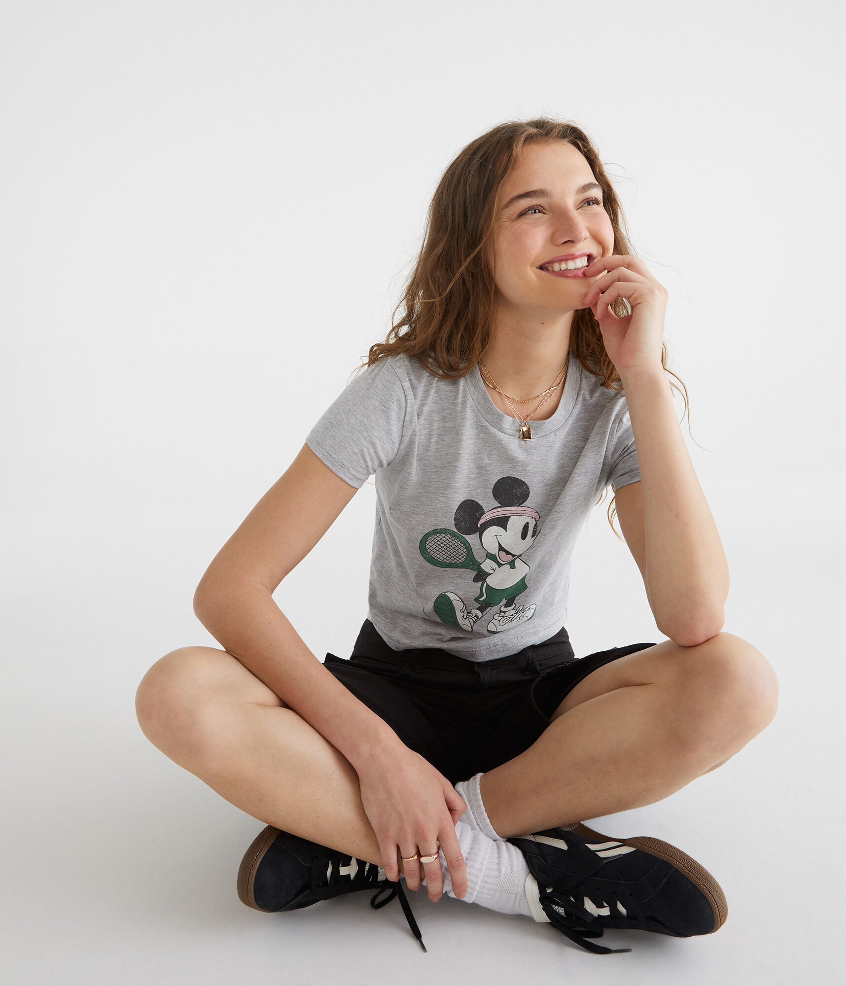 Mickey Mouse Tennis Vintage Fit Graphic Tee