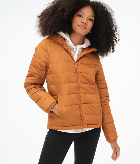 Lightweight Hooded Puffer Jacket