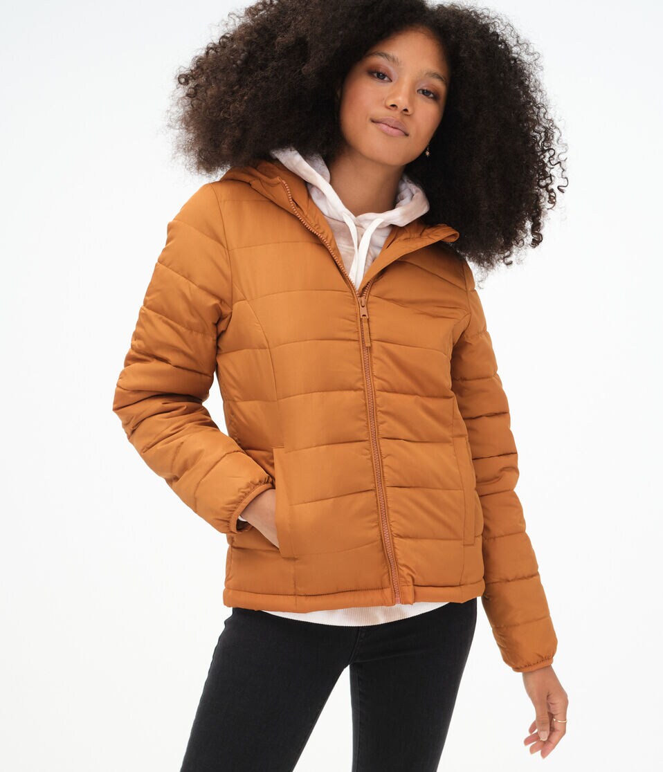 Lightweight Hooded Puffer Jacket