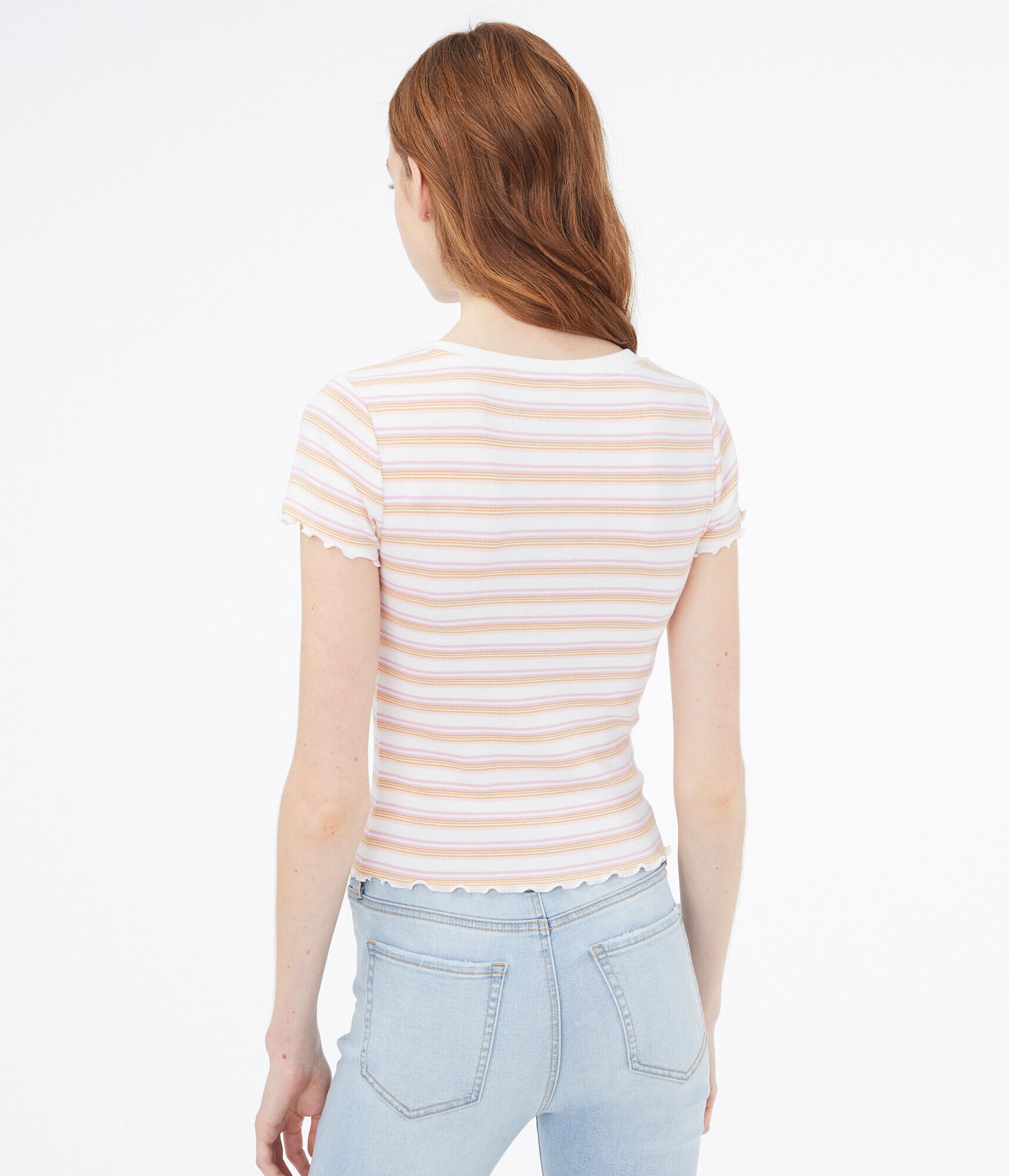 Striped Shrunken Tee