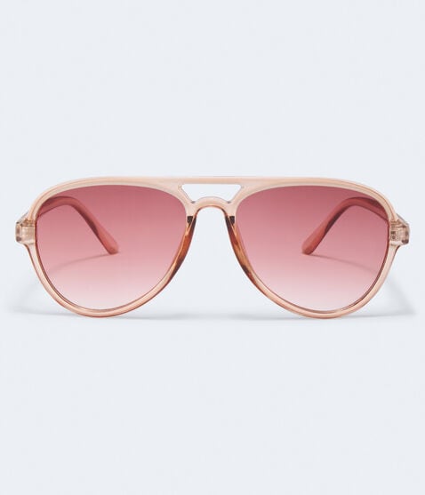 Tonal Plastic Aviator Sunglasses Tonal Plastic Aviator Sunglasses