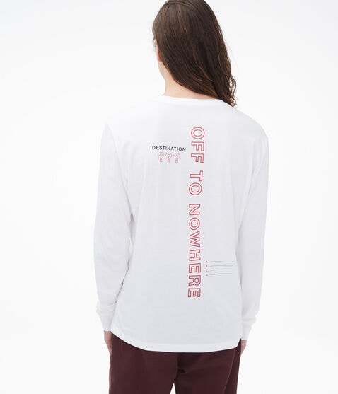 Long Sleeve Off To Nowhere Graphic Tee Long Sleeve Off To Nowhere Graphic Tee