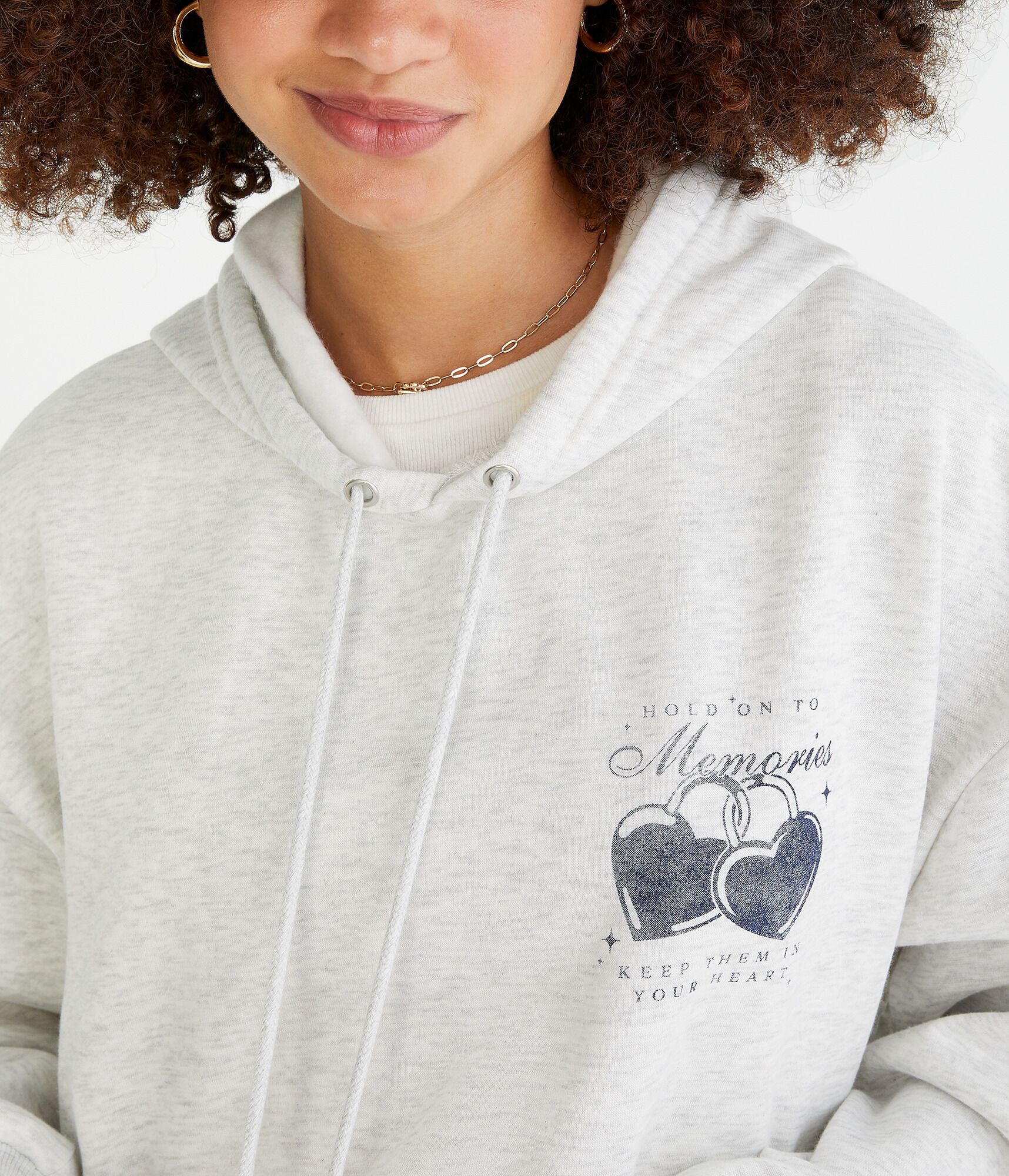 Hold On To Memories Oversized Pullover Hoodie