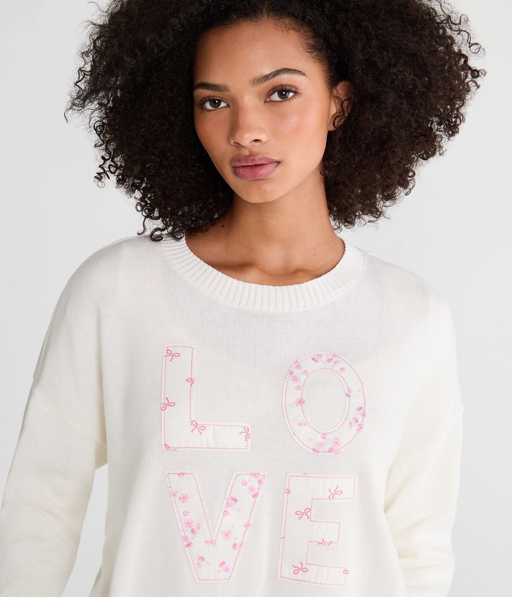 Patchwork Love Crew Sweater
