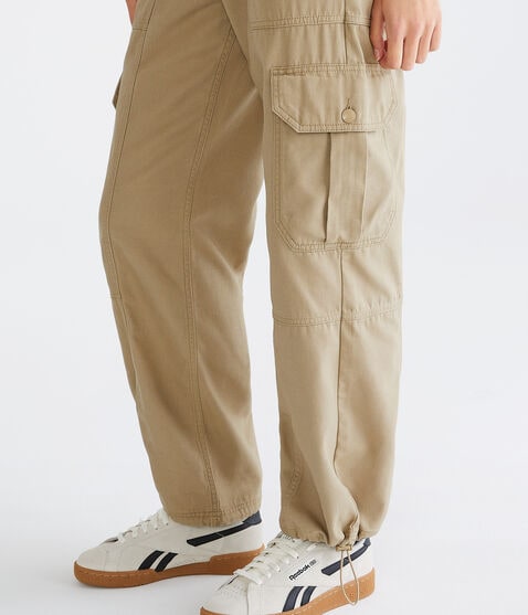 Cinched Hem Utility Cargo Pants