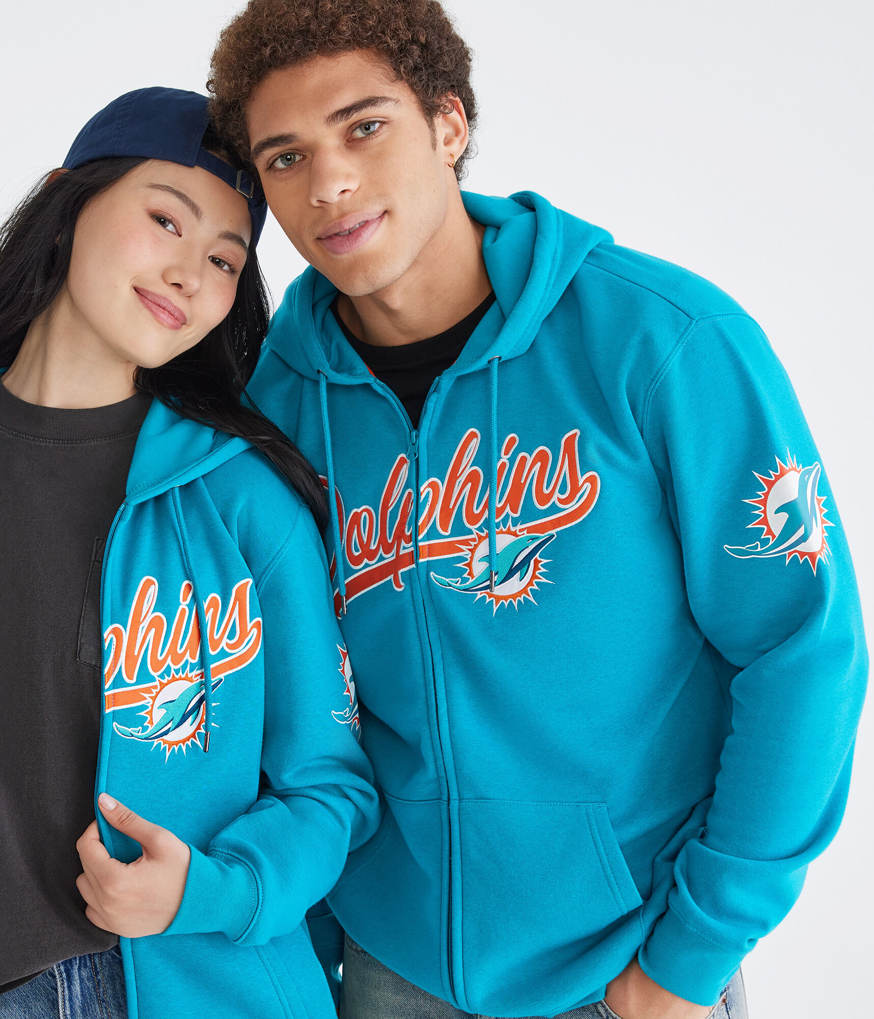 Miami Dolphins Script Full-Zip Hoodie