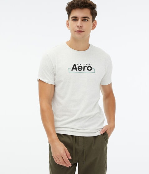 Aero Centered Box Logo Graphic Tee Aero Centered Box Logo Graphic Tee