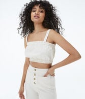 Ruffled Cropped Bubble Top***