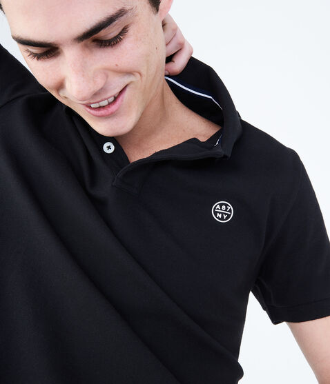 A87 NY Solid Stretch Piqué Polo A87 NY Solid Stretch Piqué Polo