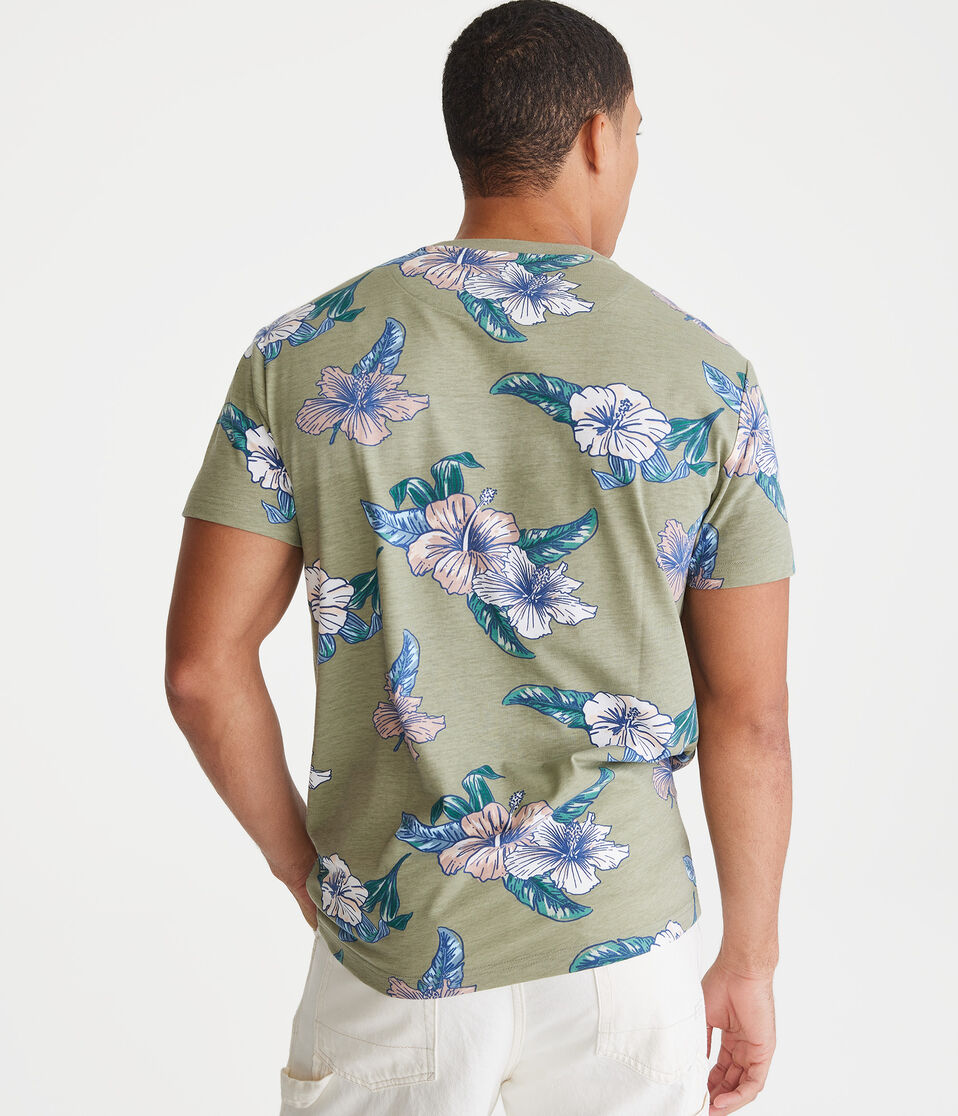 Hibiscus Print Graphic Tee