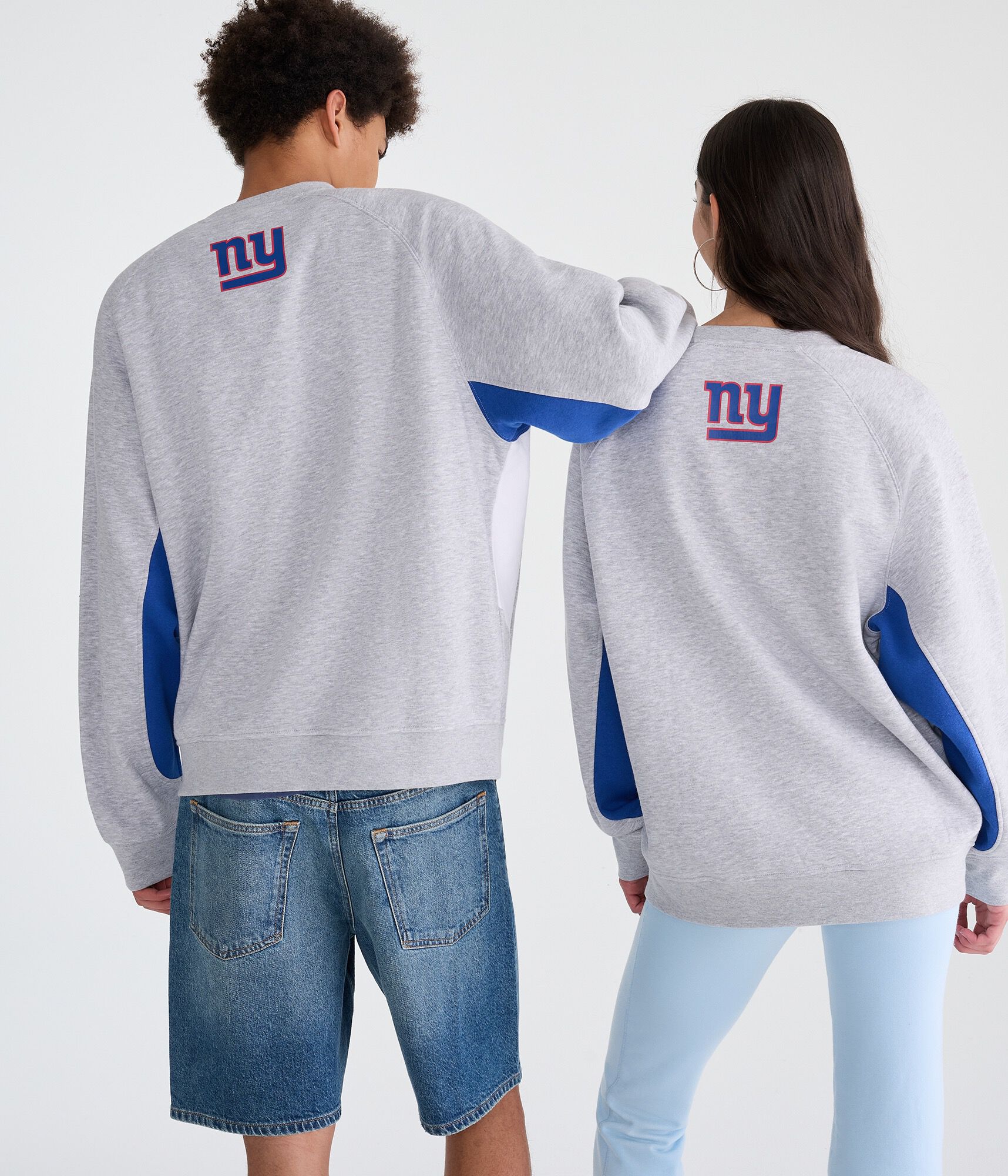 New York Giants Colorblock Crew Sweatshirt