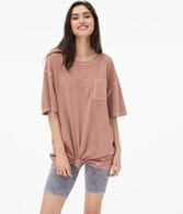 Washed Super-Oversized Boyfriend Crew Tee