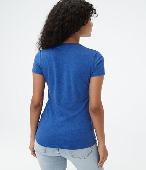 Aero East Coast Glitter Graphic Tee Aero East Coast Glitter Graphic Tee