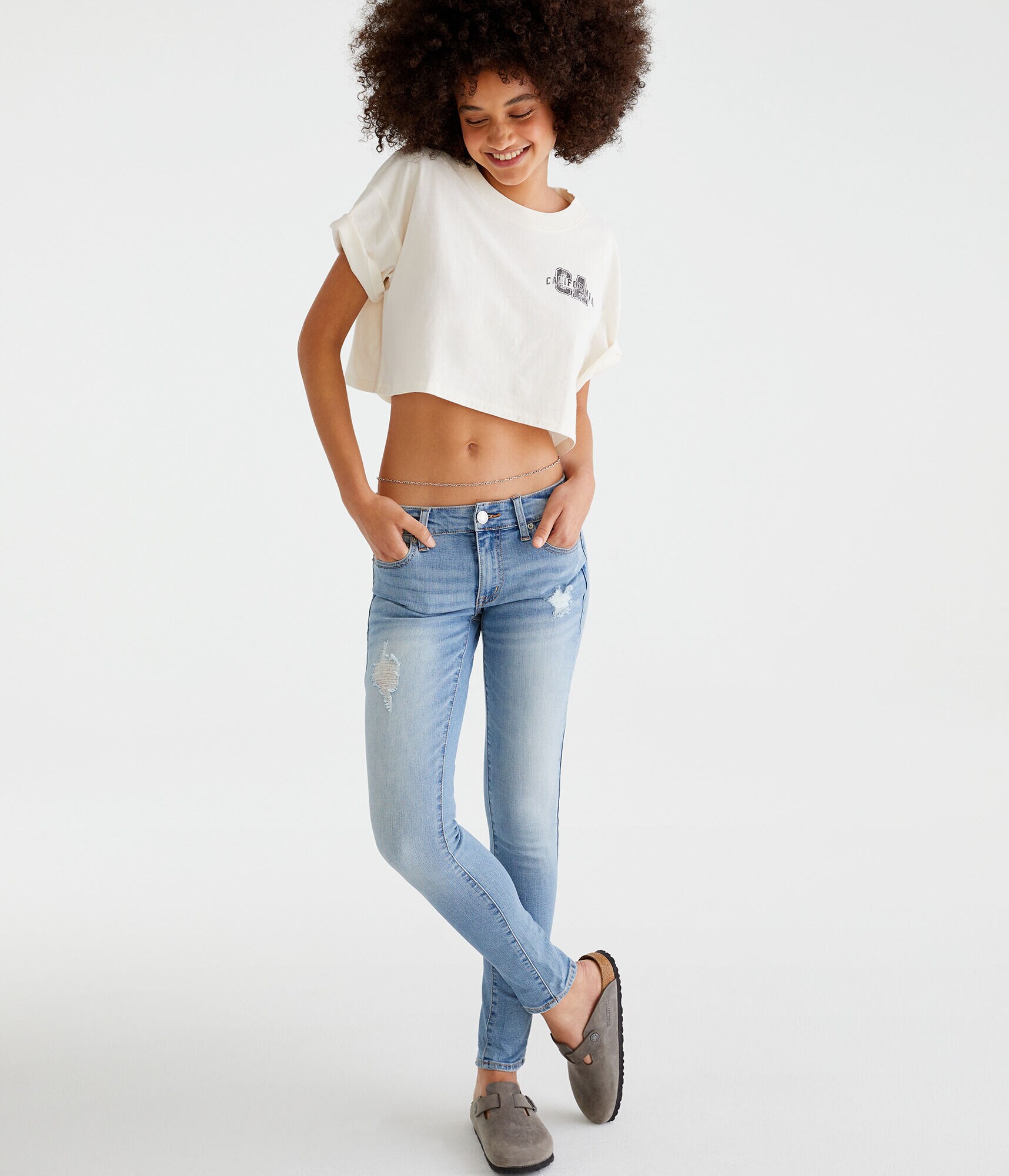 California Cropped Boyfriend Graphic Tee