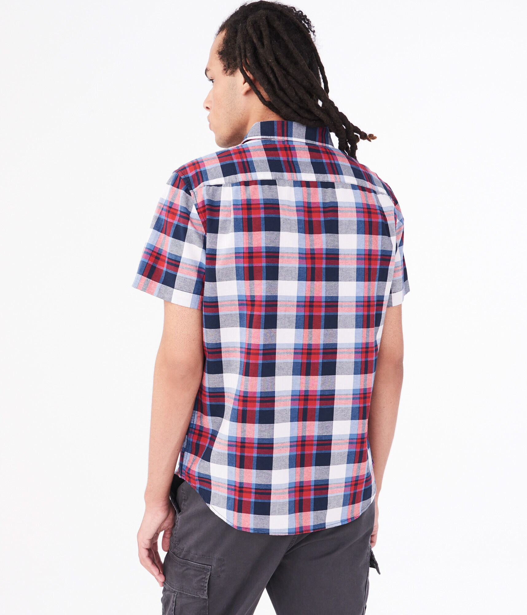 Americana Plaid Button-Down Shirt