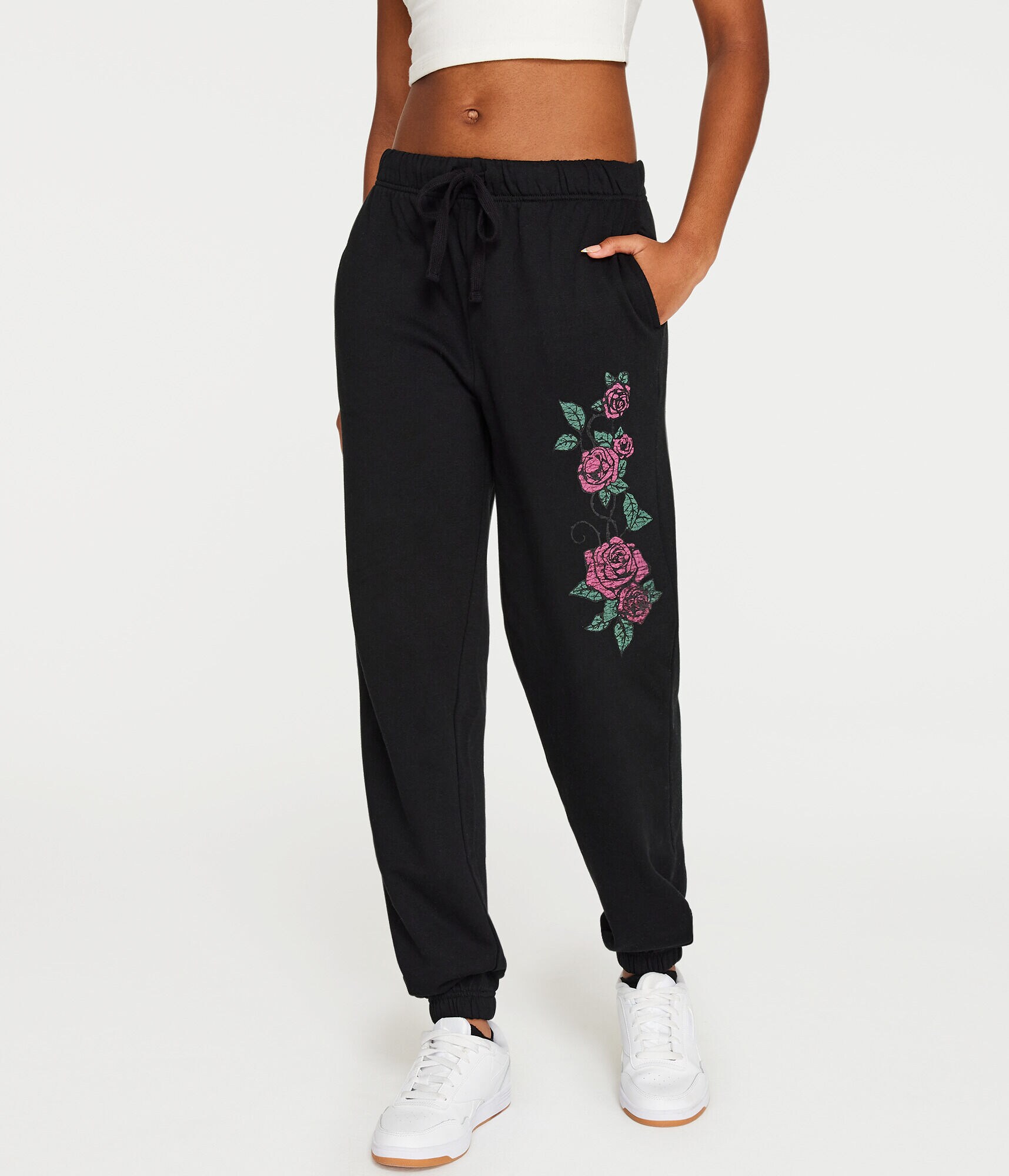 Climbing Roses Boyfriend Cinched Sweatpants