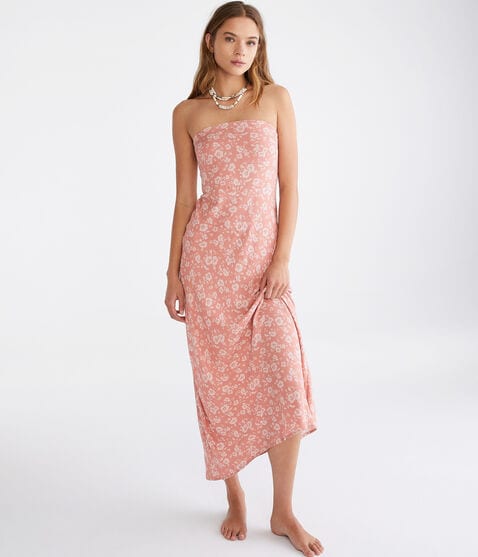 Floral Strapless Maxi Dress Floral Strapless Maxi Dress