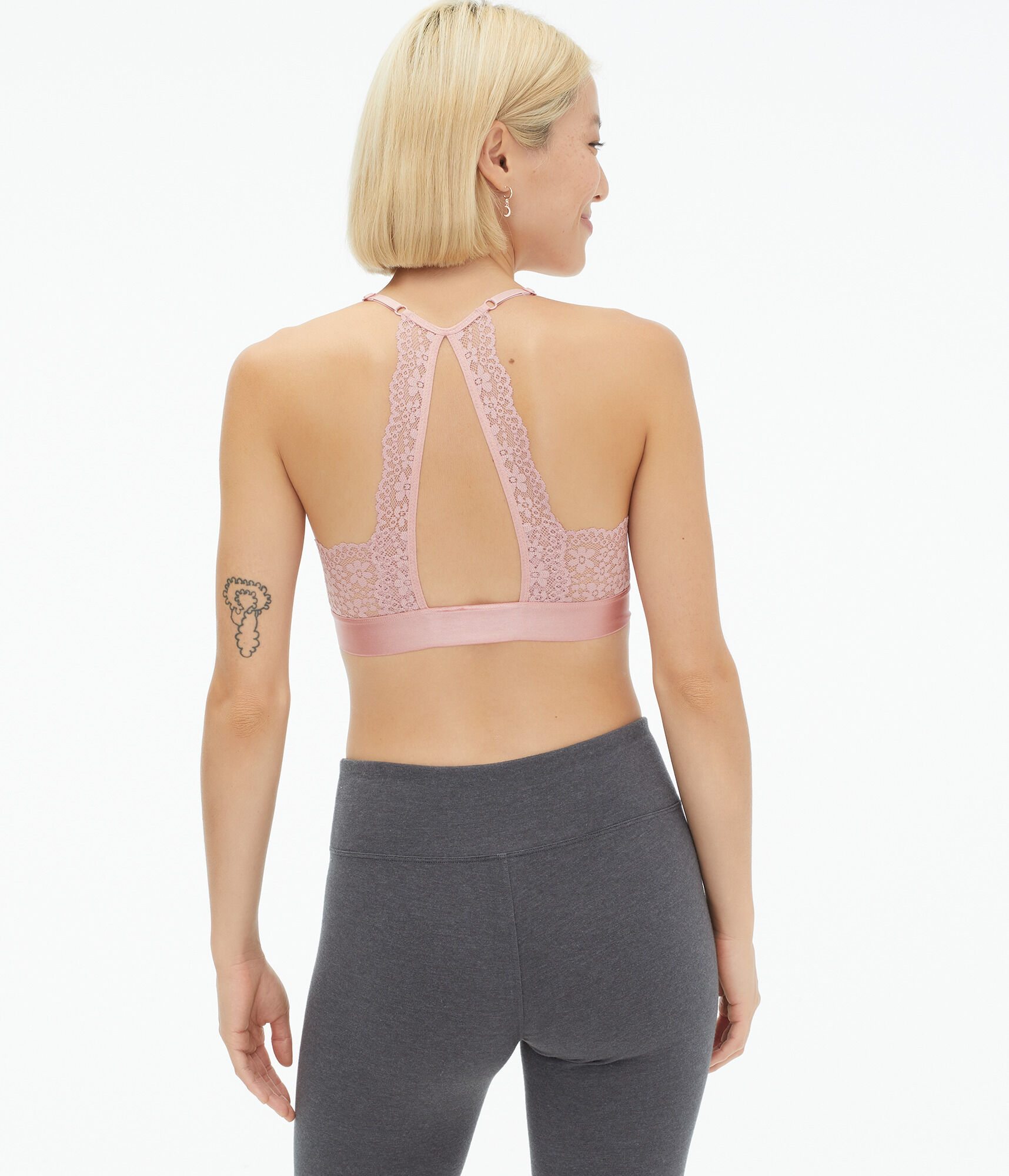 Floral Lace Triangle Bralette