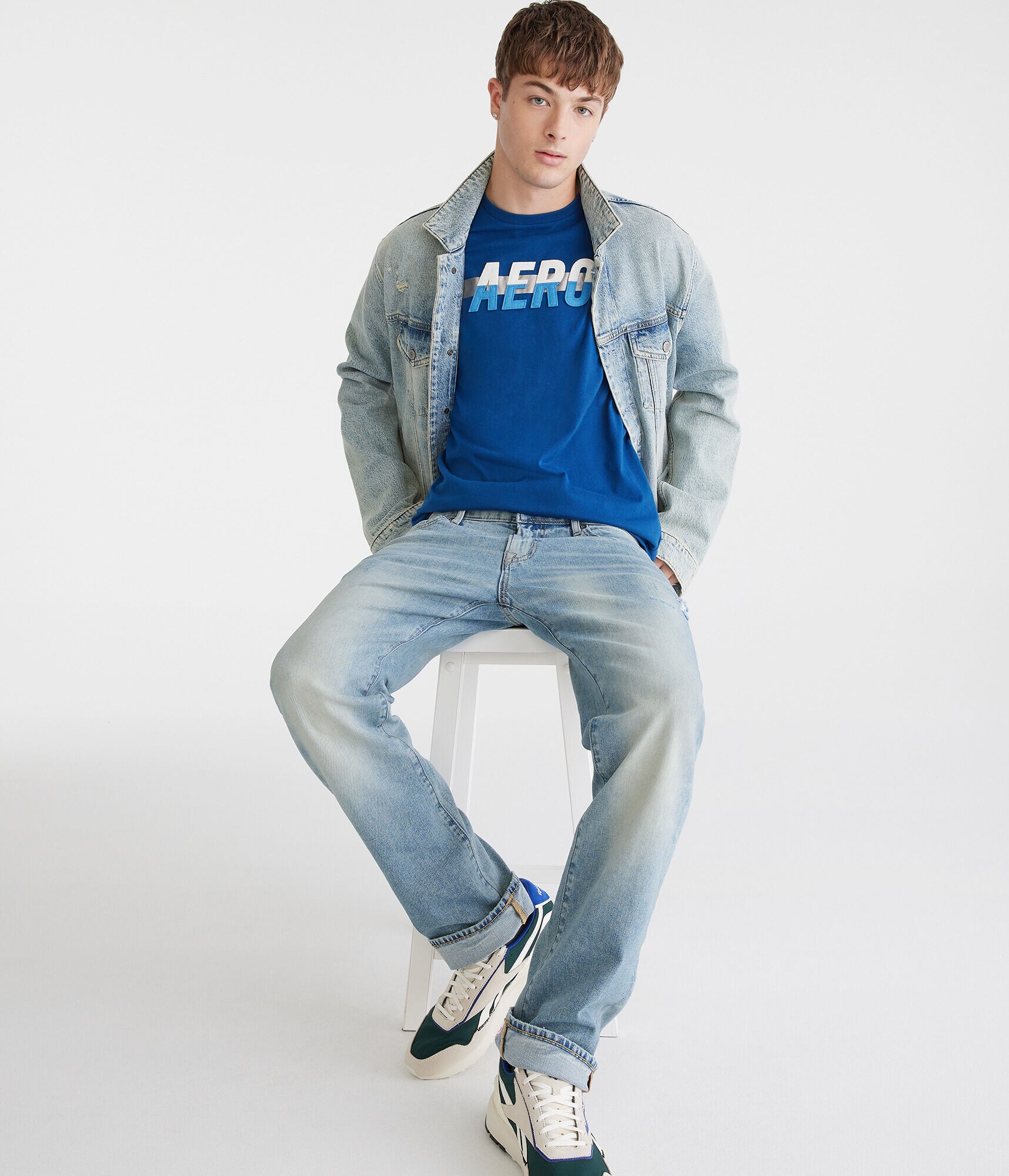 Aero Split Appliqué Graphic Tee