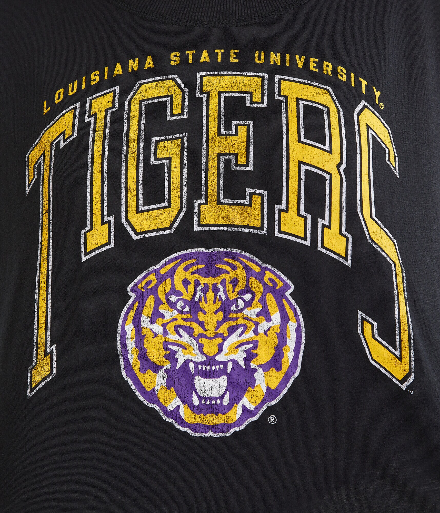 Louisiana State Cropped Boyfriend Graphic Tee