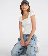 Seriously Soft Sculpt Square-Neck Tee
