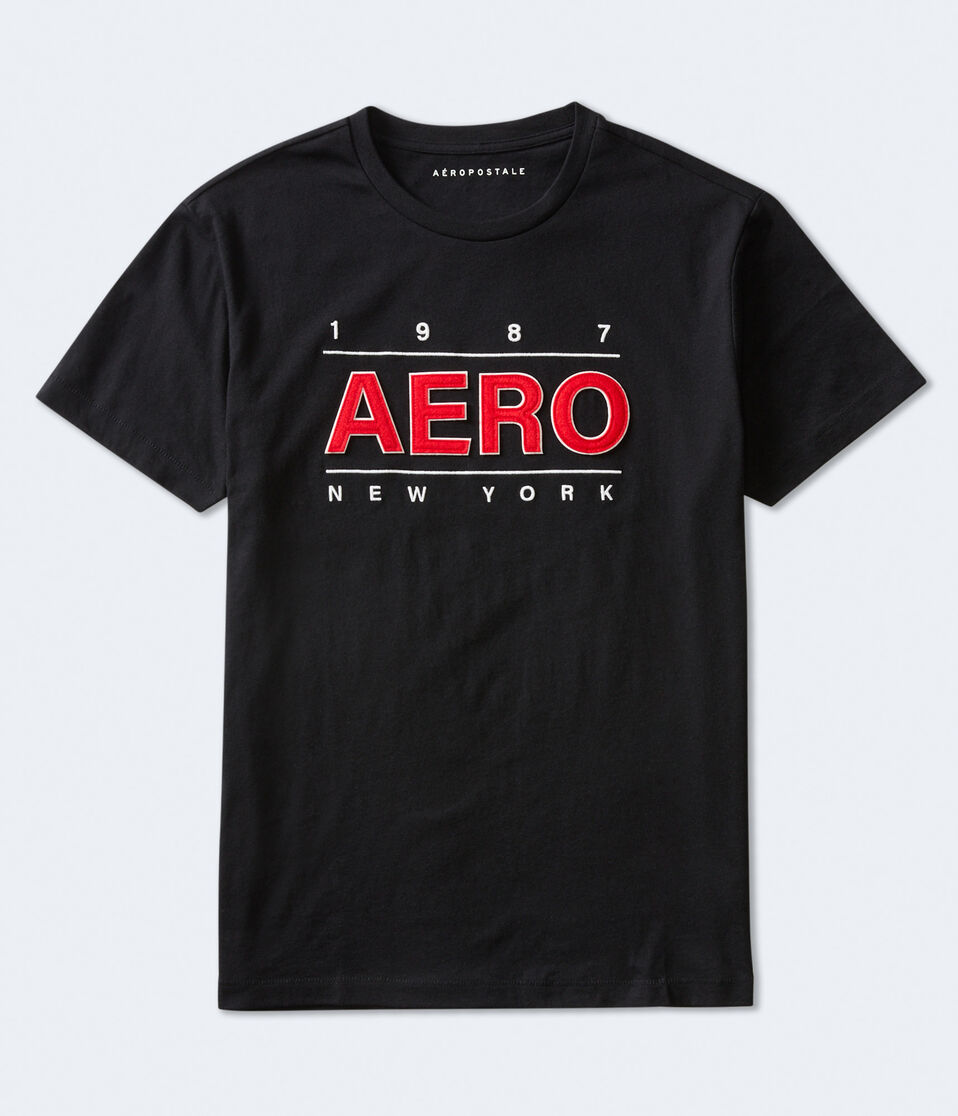 Aero New York Appliqué Graphic Tee