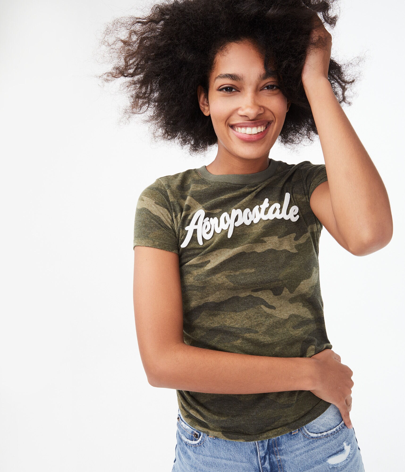 Camo Aeropostale Graphic Tee