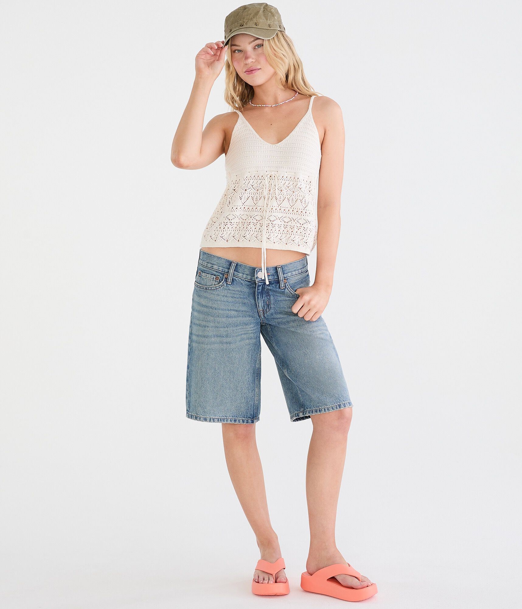 Babydoll Sweater V-Neck Tank Top