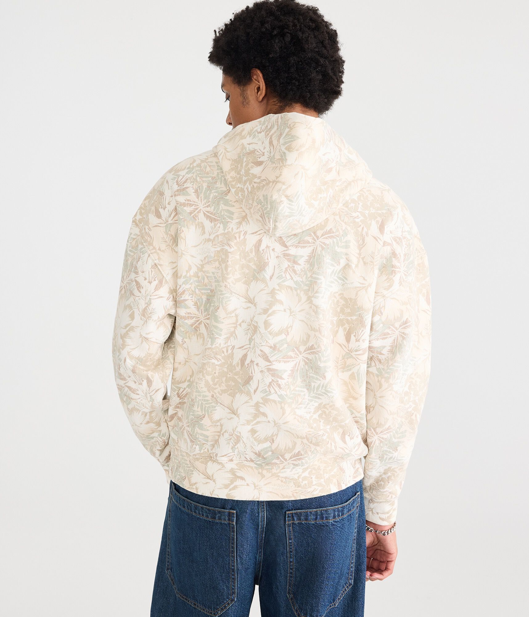 Cloud Soft Floral Camo Boxy Pullover Hoodie