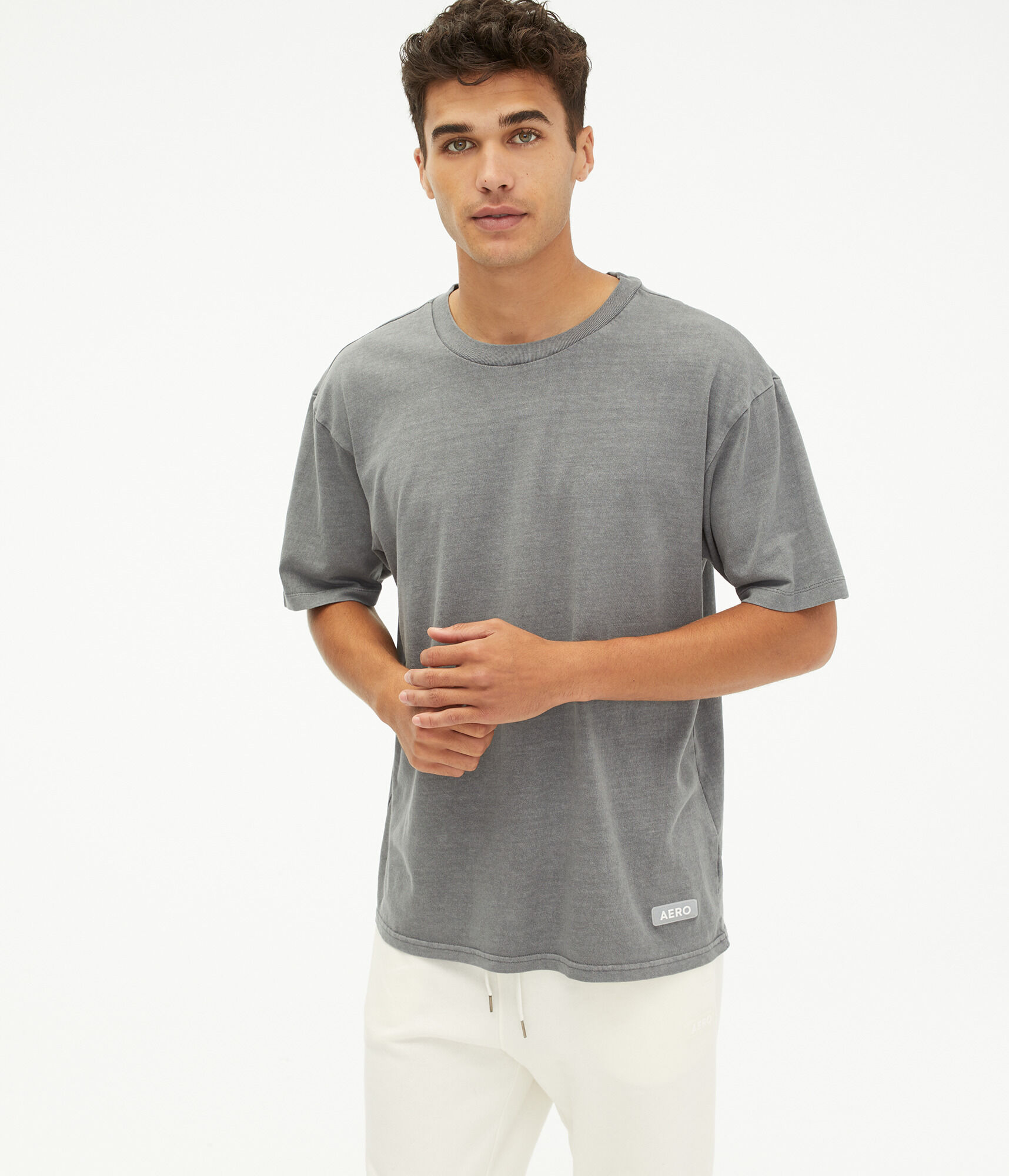 Aero Logo Washed Relaxed Crew Tee
