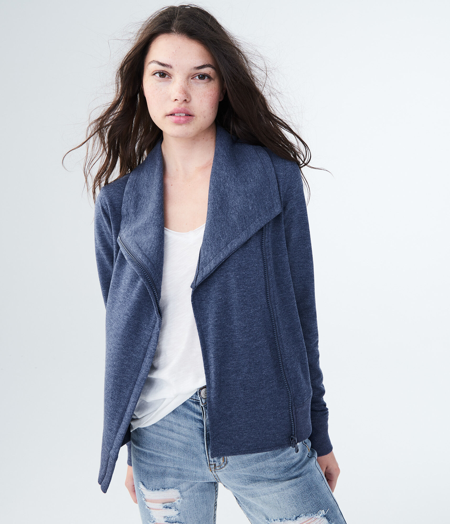 Solid Knit Moto Jacket