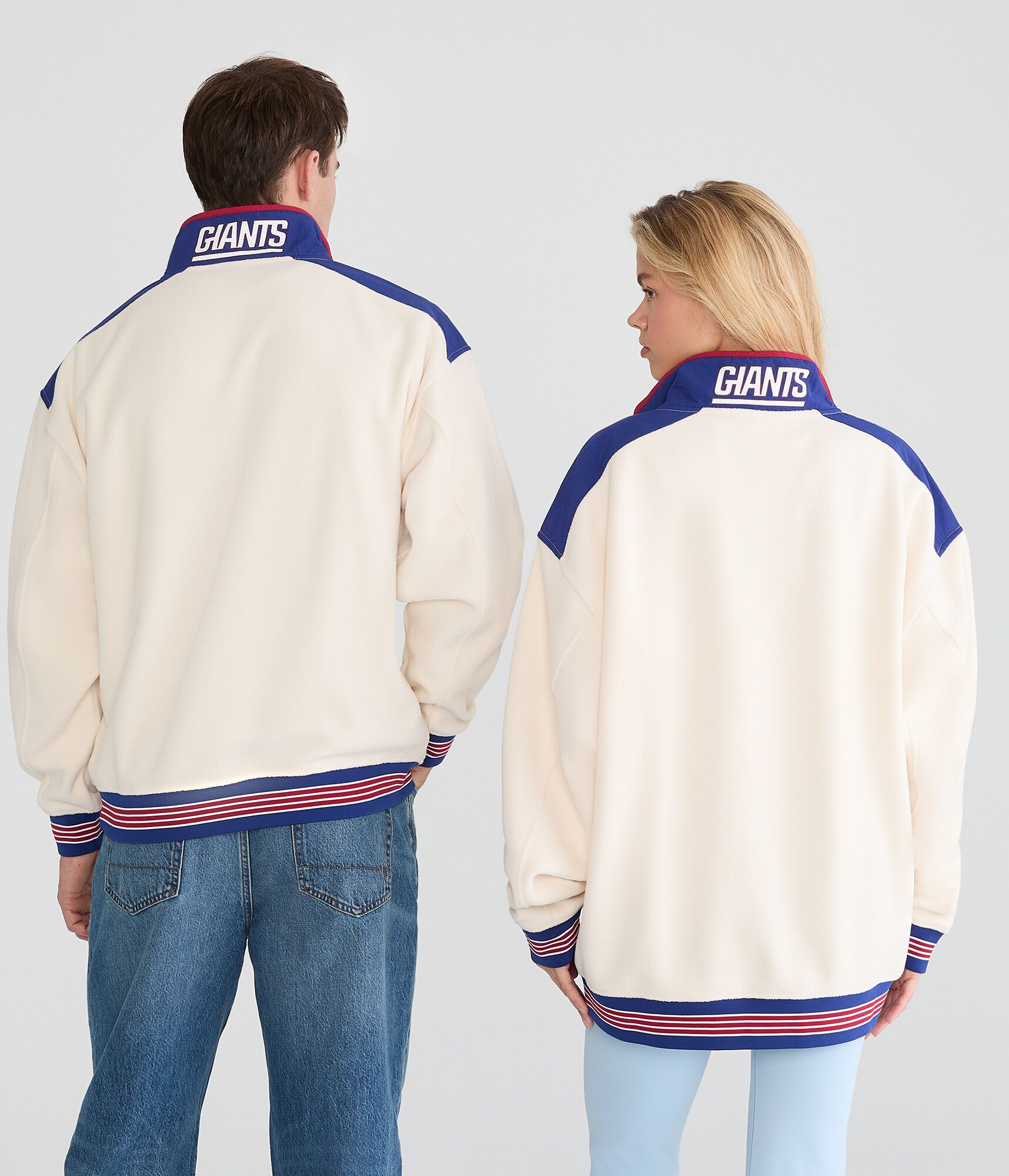 New York Giants Quarter-Zip Polyfleece Pullover