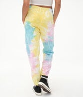 SpongeBob & Friends Tie-Dye High-Rise Boyfriend Cinched Sweatpants***