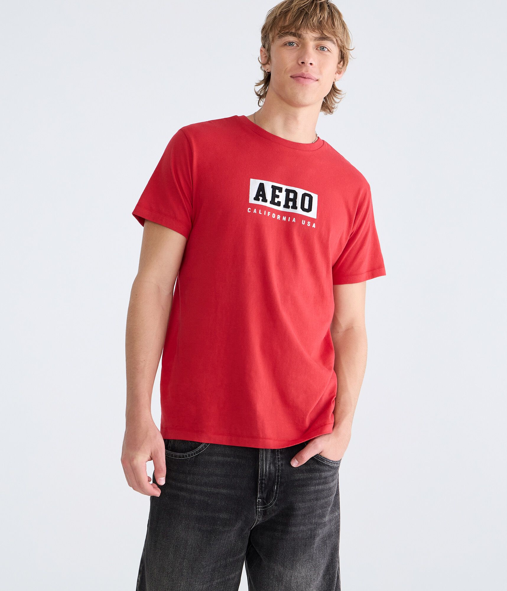 Aero Box Logo Appliqu&eacute; Graphic Tee