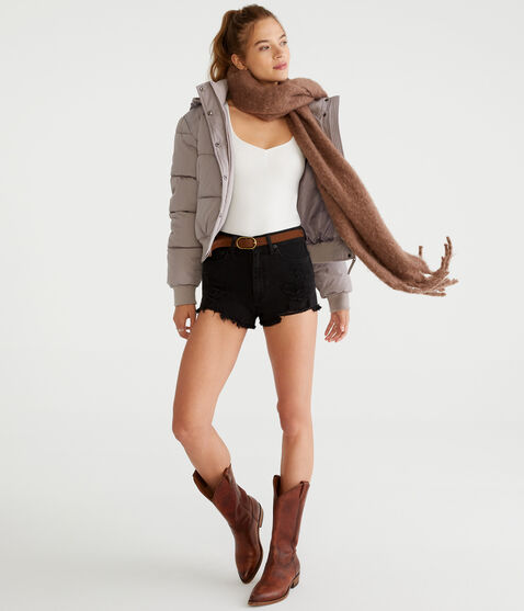 Vintage High-Rise Denim Shorty Shorts Vintage High-Rise Denim Shorty Shorts