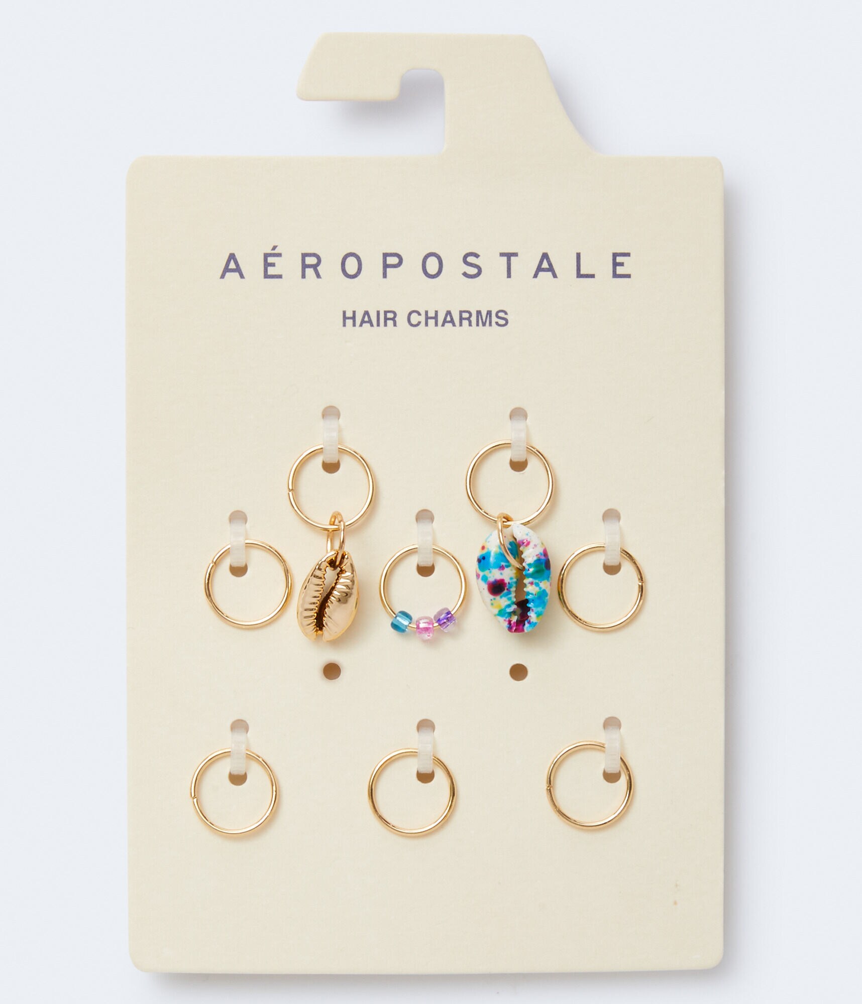 Puka Shell Hair Charm 8-Pack