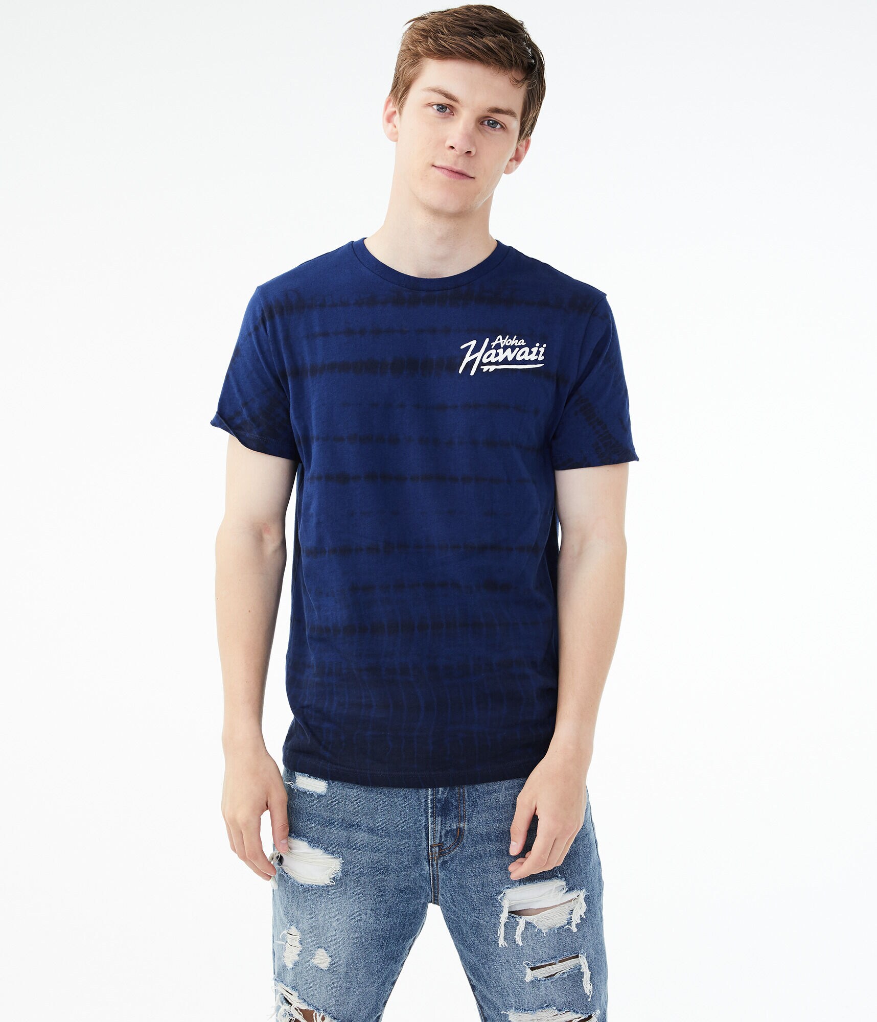 Aloha Hawaii Tie-Dye Graphic Tee