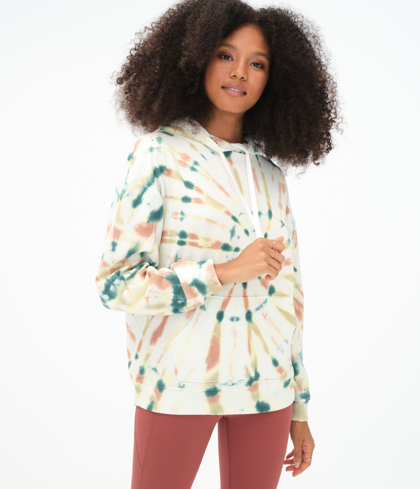 Tie-Dye Oversized Pullover Hoodie