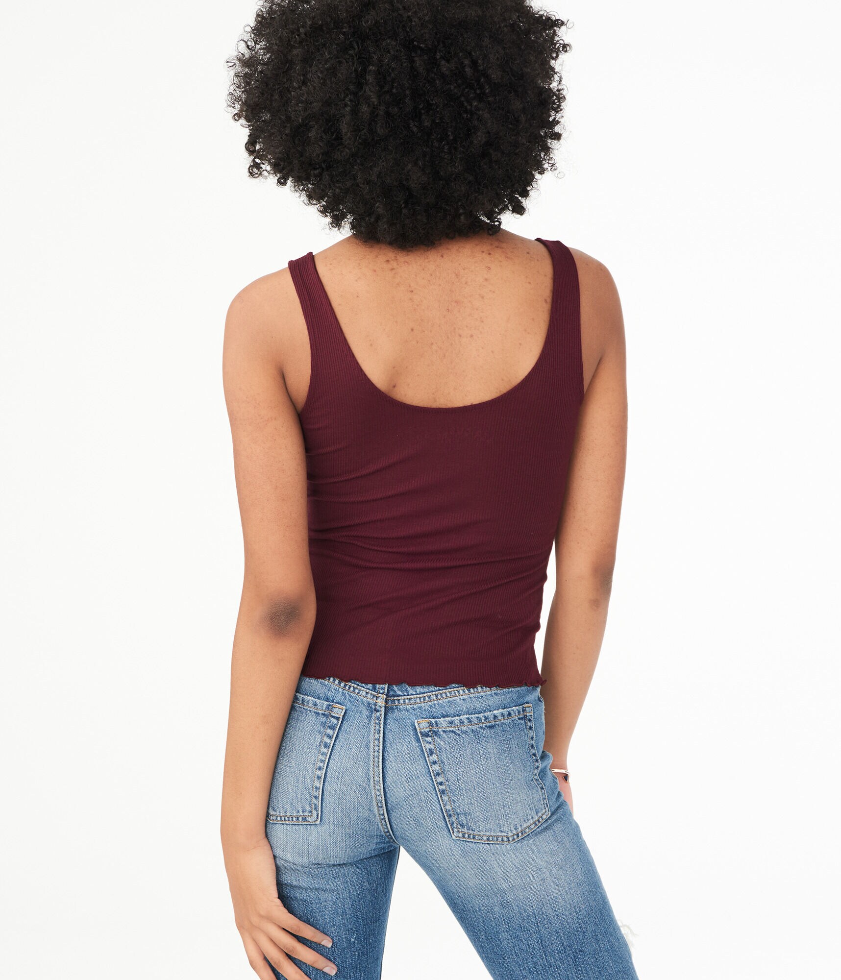 Seriously Soft Henley Bodycon Tank***