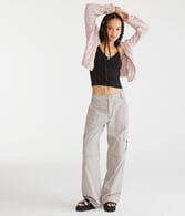 Mid-Rise Utility Cargo Pants