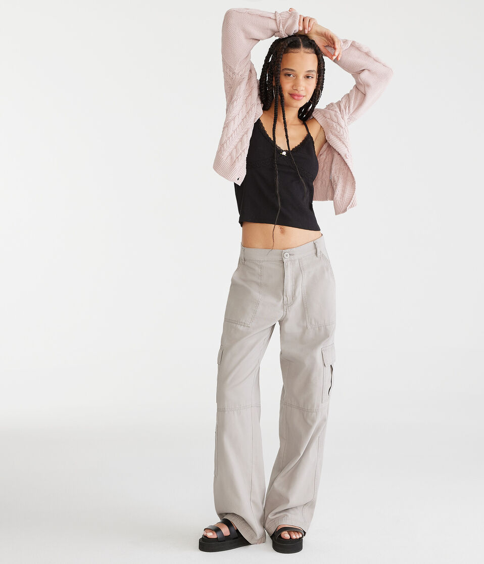 Mid-Rise Utility Cargo Pants